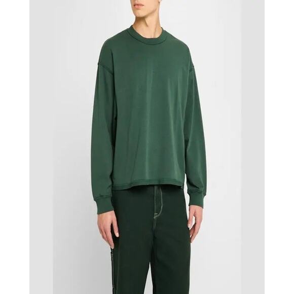 Hudson Shirt Mens Size Medium Heavy Casual Green Long Sleeve Tee NEW MSRP $125 - Picture 1 of 10